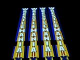 WrestleMania 24 Illuminated Ringposts - WWE - Vinyl over Electroluminescent Panel